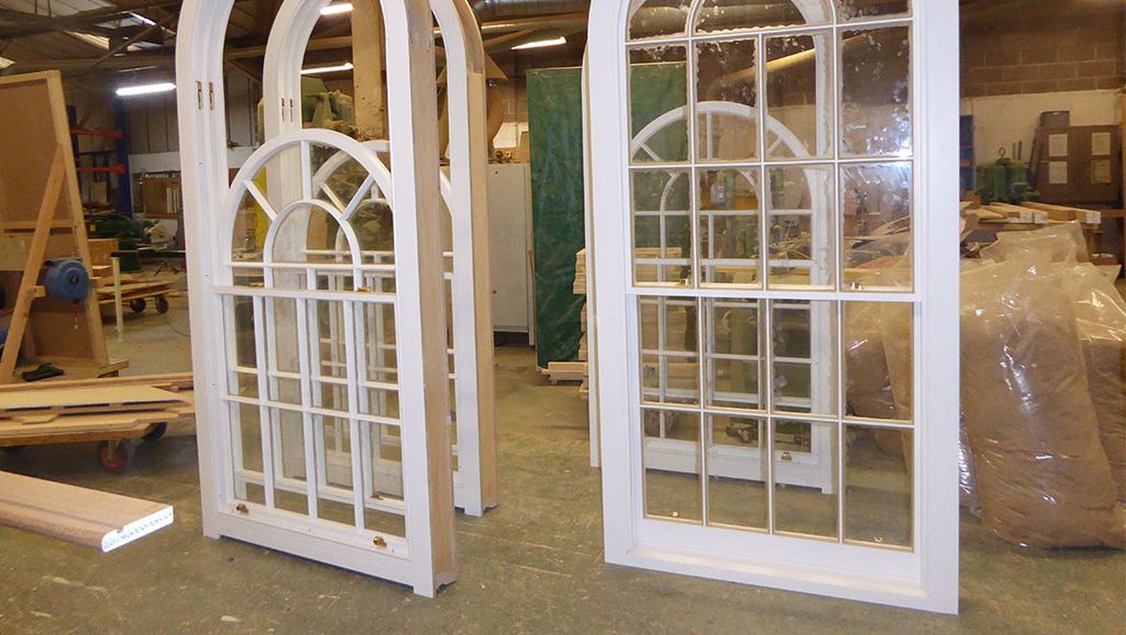 An example of feature windows being made in our workshop